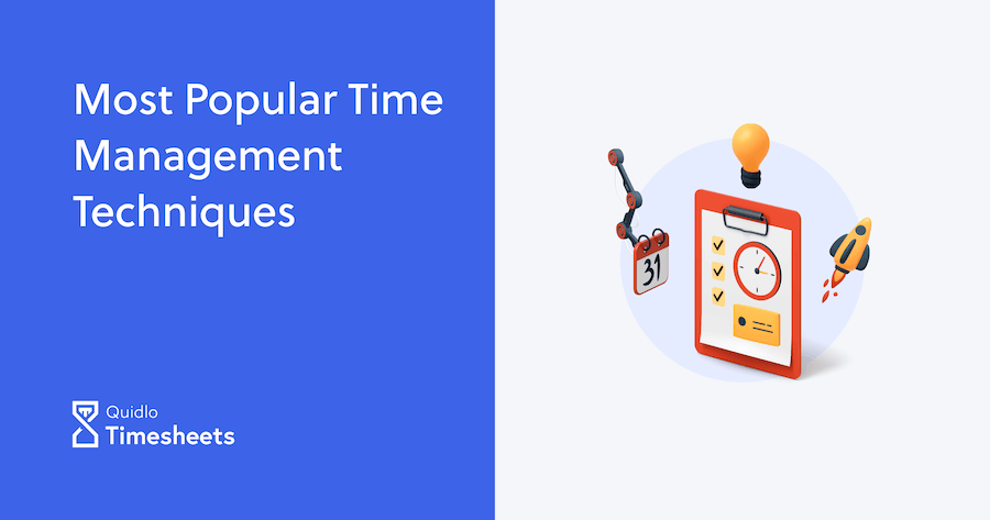 The Most Popular Time Management Techniques Social Media Cover 