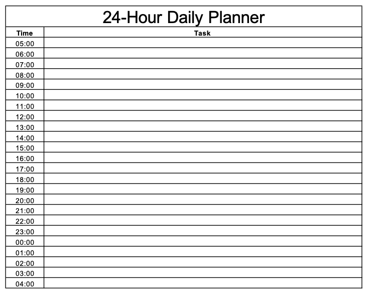 8 Free Printable Time Blocking Templates Excel PDF Quidlo