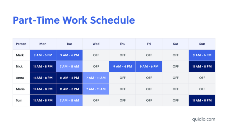Part Time Work Schedule 768x456 